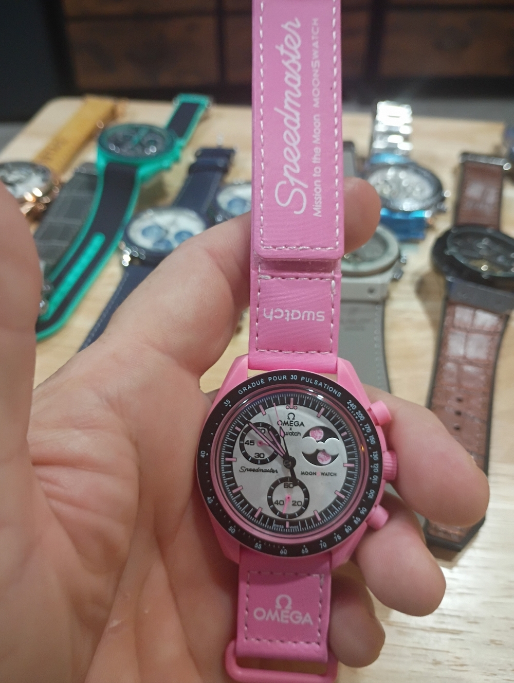 Omega x Swatch Pink Speedmaster MoonSwatch